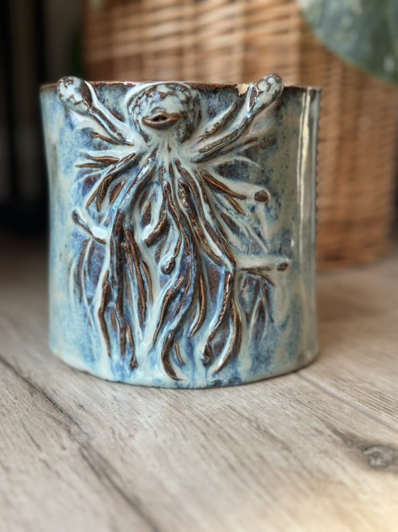 Osłonka Ceramiczna M - Korzenidło Szkliwiona OUTLET PLANTYKWRIAT